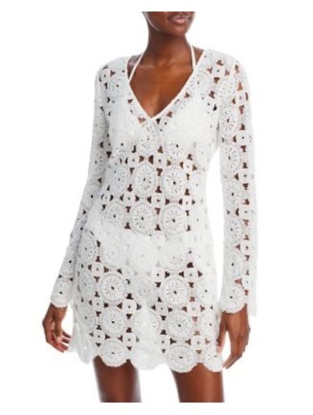 Aqua Crochet Cover Up Dress - Exclusive